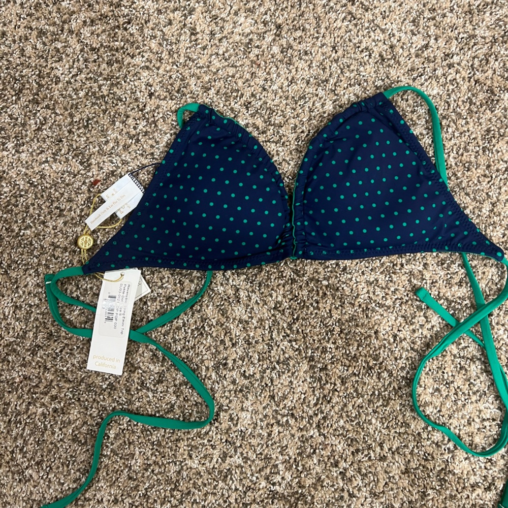 NWT reversible string bikini top size small James Draper Helen Jon